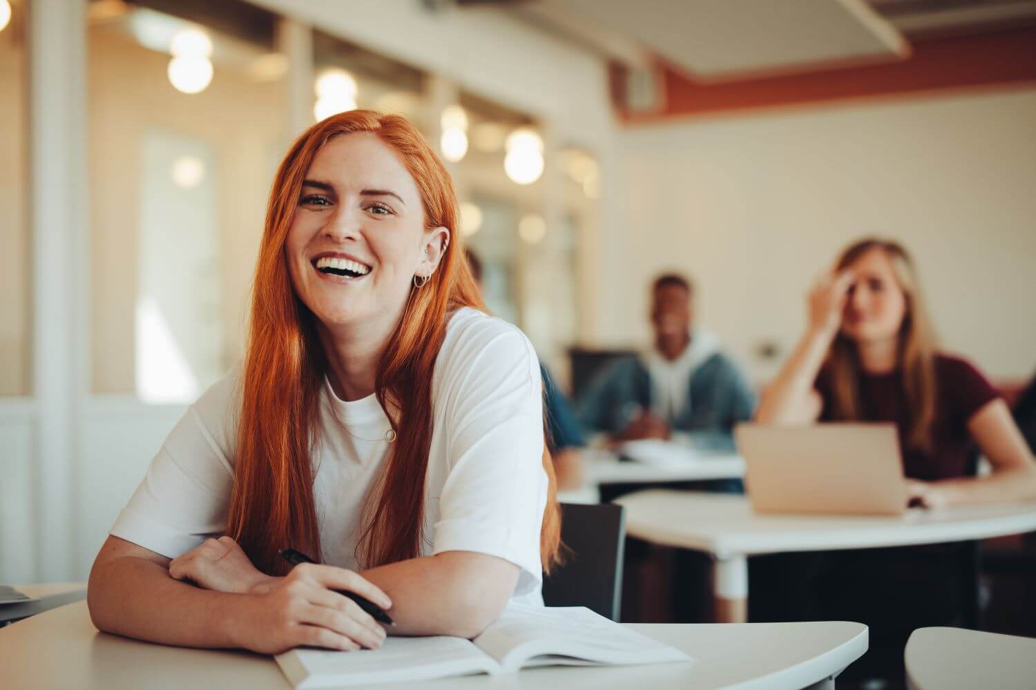 student overcoming stress