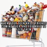 If you have a teenager, you know they’re always hungry. This funny parenting teenagers meme highlights the reality of grocery shopping for a bottomless pit.
