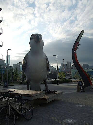Birds public art in olympic village vancouver