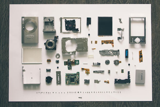 maker education movement featured article image - parts of electronics on a desk