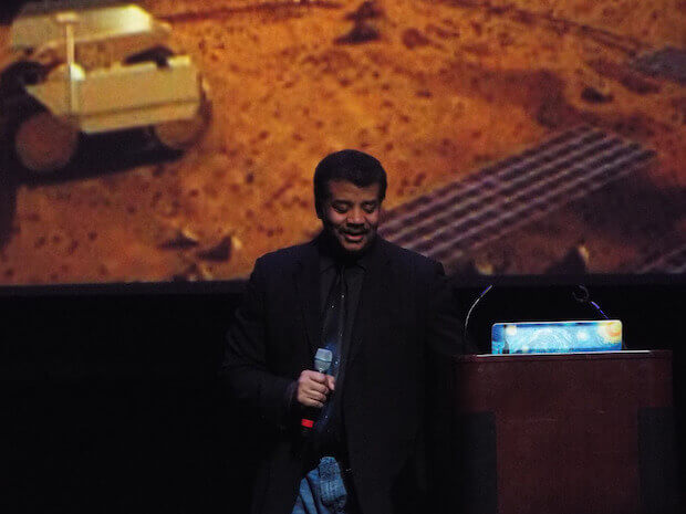Neil deGrasse Tyson speaking - example of diversity in science to inspire kids