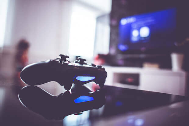 Children play video games